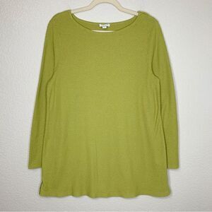 J.Jill Women’s Size Large Waffle-Knit Long Sleeves Pullover Sweater